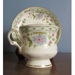 Vintage porcelain tea pairs from Hitkari Potteries China Bone, India, 1960s