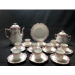 Antique tea/coffee set of 10 persons, made by the Limoges manufactory La Violette (1896- 1905), Fran