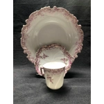 Antique tea/coffee set of 10 persons, made by the Limoges manufactory La Violette (1896- 1905), Fran