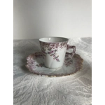 Antique tea/coffee set of 10 persons, made by the Limoges manufactory La Violette (1896- 1905), Fran