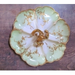 French antique large divided dish manufactured by Bernaurd&Co, 1914-1930, Limoges, France