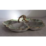 French antique large divided dish manufactured by Bernaurd&Co, 1914-1930, Limoges, France