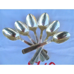 Art Deco six soup spoons of ..