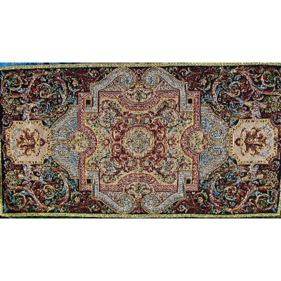 Russian Gobelin tapestry table centre stoleschnica Rococo style tapestry wall panel table centre jacquard 19.7" x 39"
