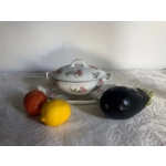 Antique porcelain gravy boat manufactured by the Limoges manufactory Bernardaud&Co, France, 1914-19