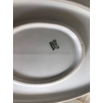 Antique porcelain gravy boat manufactured by the Limoges manufactory Bernardaud&Co, France, 1914-19