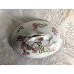 Antique porcelain gravy boat manufactured by the Limoges manufactory Bernardaud&Co, France, 1914-19