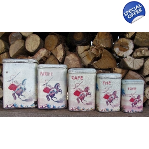 5 Vintage shabby French spic..