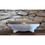 Magnificent antique medium-sized porcelain tureen produced by a famous Limoges manufactory William Guerin, France 1900-1932