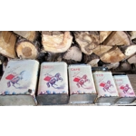 5 Vintage shabby French spice pots in tin perfect rustic country cottage decor shabby worn patina