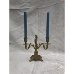 French rococo  Brass twin arm candelabras candle holders candlesticks dining library living room exc