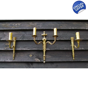 Set of 3 French Empire Bronz..