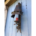 French medieval castle castle manor house gothic single-armed wall sconce iron and steel wall lamp for easy restoration