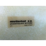 Mullerhof fibreglass vintage serving tray knee tray made in France 1970s medieval drunken pub scene fabulous detail