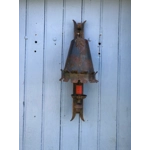 French medieval castle castle manor house gothic single-armed wall sconce iron and steel wall lamp for easy restoration