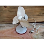 1950s vintage retro French ventilator fan cooler with rubber blades metal body and in fine working condition