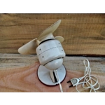 1950s vintage retro French ventilator fan cooler with rubber blades metal body and in fine working condition
