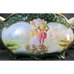 Amazing rare antique earthenware set of a pair of large vases and jardinieres, circa 1880, France.