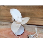 1950s vintage retro French ventilator fan cooler with rubber blades metal body and in fine working condition