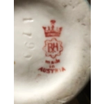 Antique Art Nouveau vase Robert Hanke gold painting rich floral decoration with gold plated around 1