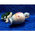 Antique Art Nouveau vase Robert Hanke gold painting rich floral decoration with gold plated around 1