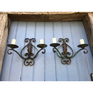 A pair of two-arm early 20th..