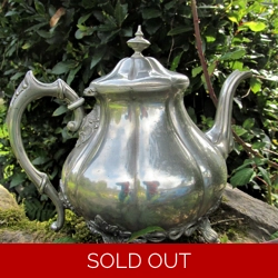 Victorian metal teapot James Dixon & Sons, Sheffield, Engl..