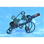 French traditional vintage metal wine bottle holder decorated with a green grape leaf.