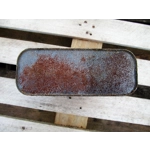 Shell X100 old French red oil tin shell bidon huile x100 publicity man cave retro vintage garage