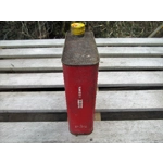 Shell X100 old French red oil tin shell bidon huile x100 publicity man cave retro vintage garage