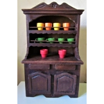Adorable unique French rustic wooden primitive style antique buffet, hand made childrens childs kitchen play furniture