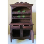 Adorable unique French rustic wooden primitive style antique buffet, hand made childrens childs kitchen play furniture