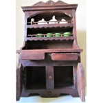 Adorable unique French rustic wooden primitive style antique buffet, hand made childrens childs kitchen play furniture