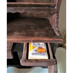 Adorable unique French rustic wooden primitive style antique buffet, hand made childrens childs kitchen play furniture