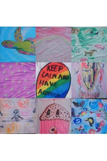 Kids Art Scarf Kids Art Scarf