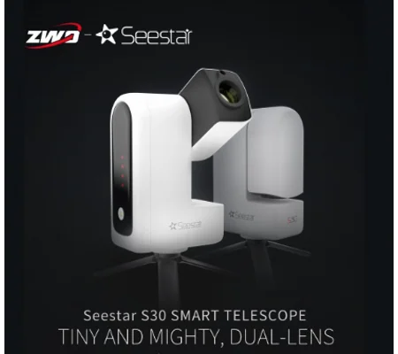 ZWO SeeStar S30 All-in-One Dual-Lens Smart APO Refractor Telescope with Tripod
