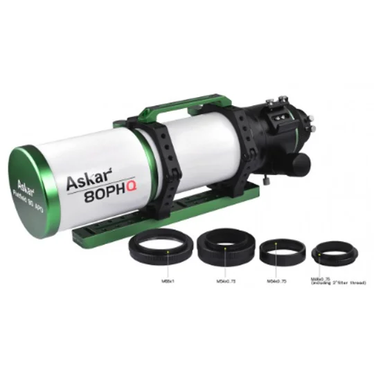 ASKAR 80PHQ 80mm f/7.5 ED APO Quadruplet Apochromatic Astrograph Refractor Telescope