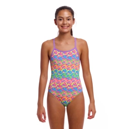 Funkita Girls single strap, Jig Jag