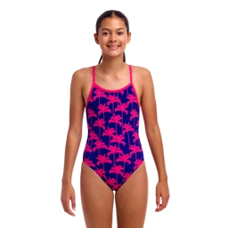 Funkita Girls single strap, Pinky Palms