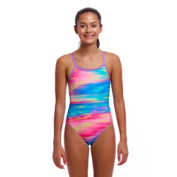 Funkita Girls single strap, Tropic Wash