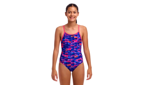 Funkita Girls diamond back, Warped Waves Funkita Girls diamond back, Warped Waves