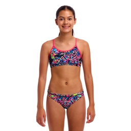 Funkita Girls bikini, Lolly Leopard, racerback