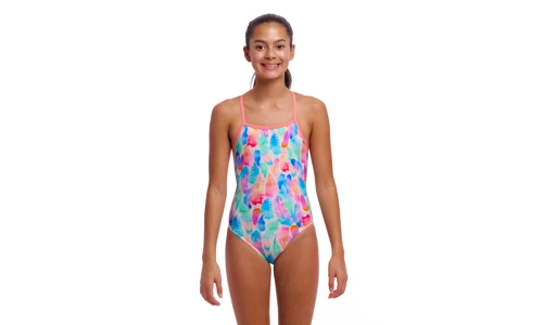 Funkita Girls tie me tight, Tickle Pink Funkita Girls tie me tight, Tickle Pink