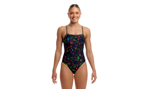 Funkita single strap, swim secure, Doodles