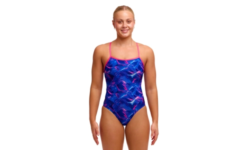 Funkita single strap, swim secure, Rising Tide