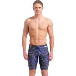 Arena Men’s Fireflow Jammer, Navy-yellow