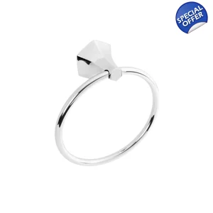 BROOKHAVEN - Towel Ring  - Chrome