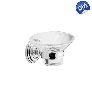 EDWARDIAN - Soap Dish & Holder - Chrome