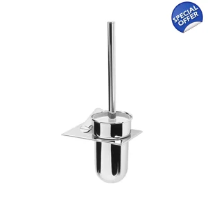 TECHNO AR110 - Wall Toilet Brush Set (Metal) - Chrome