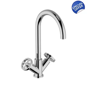 31051LY-625.W - LAYLA - Mono Basin Tall Spout - Wheel - Chrome